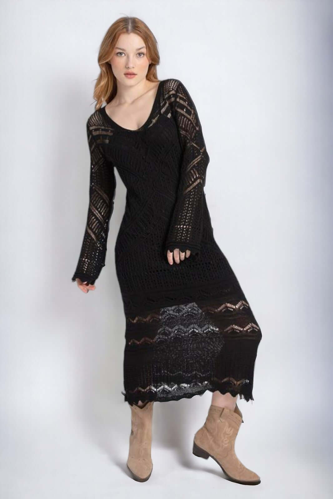 Knitwear Black Dress