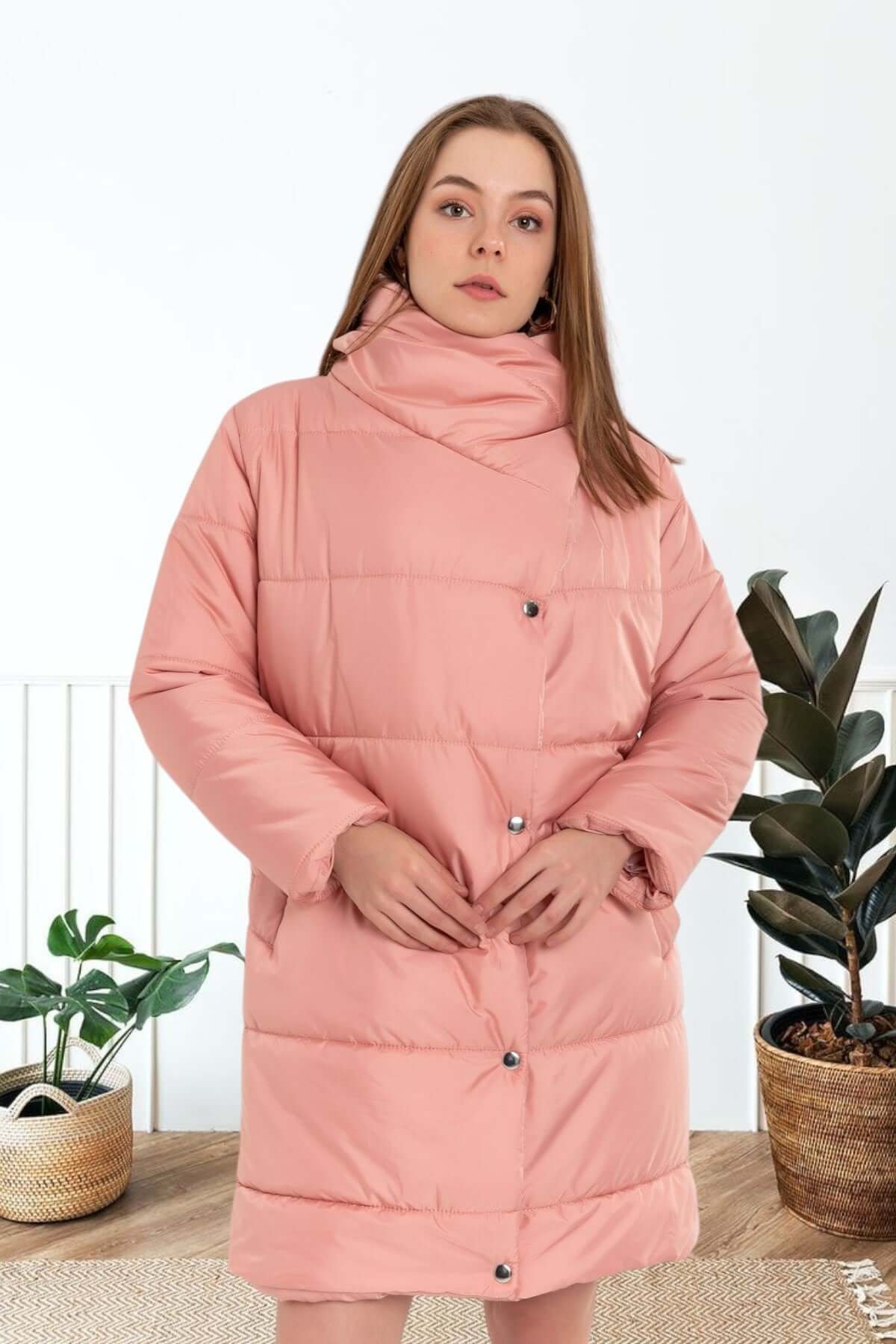 Long Puffer Anorak - Powder