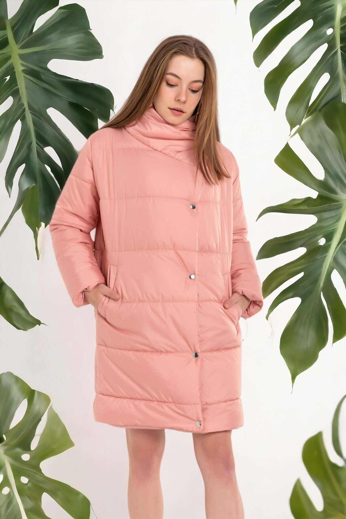 Long Puffer Anorak - Powder