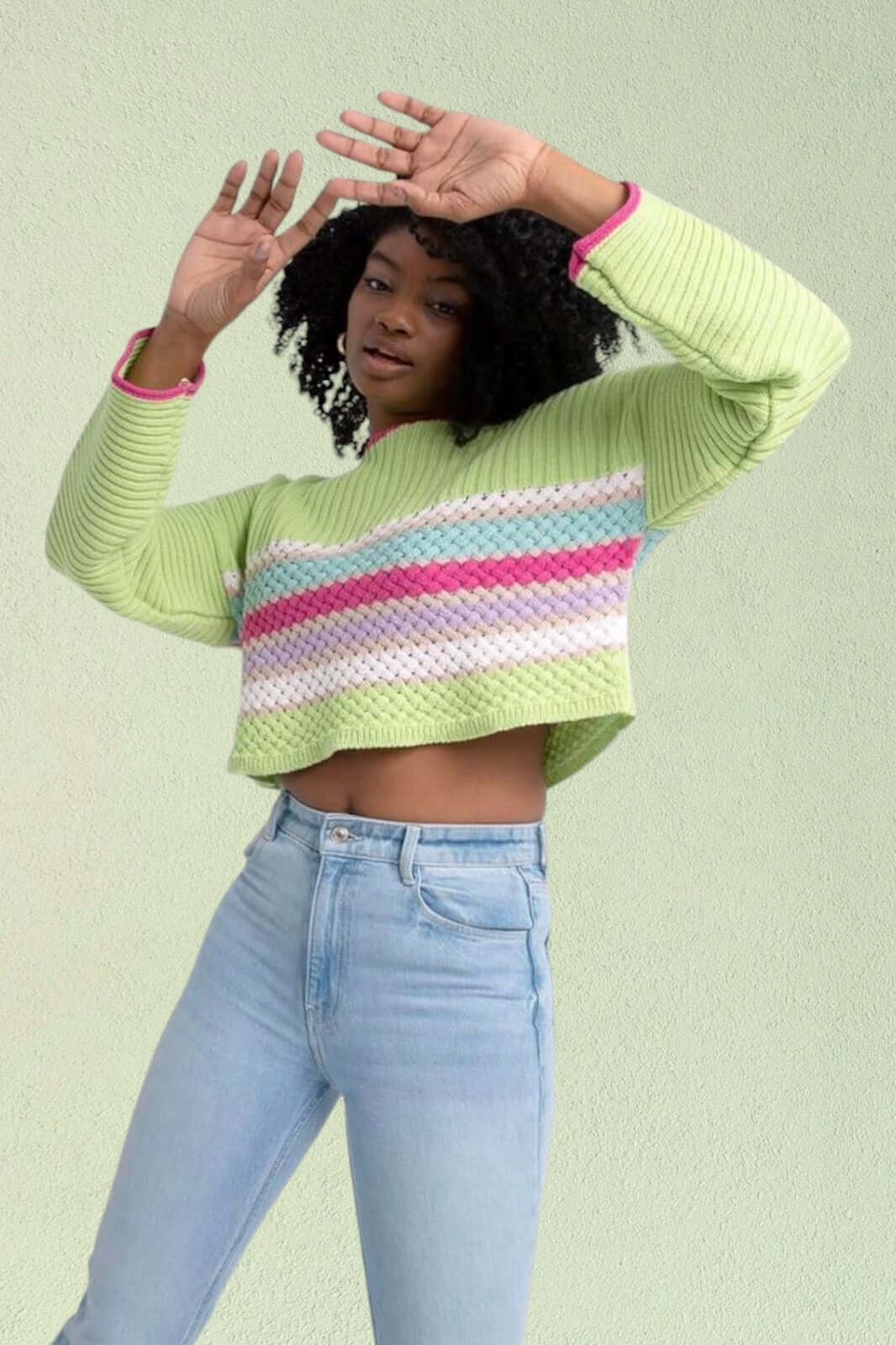 Colorful Knitwear Sweater