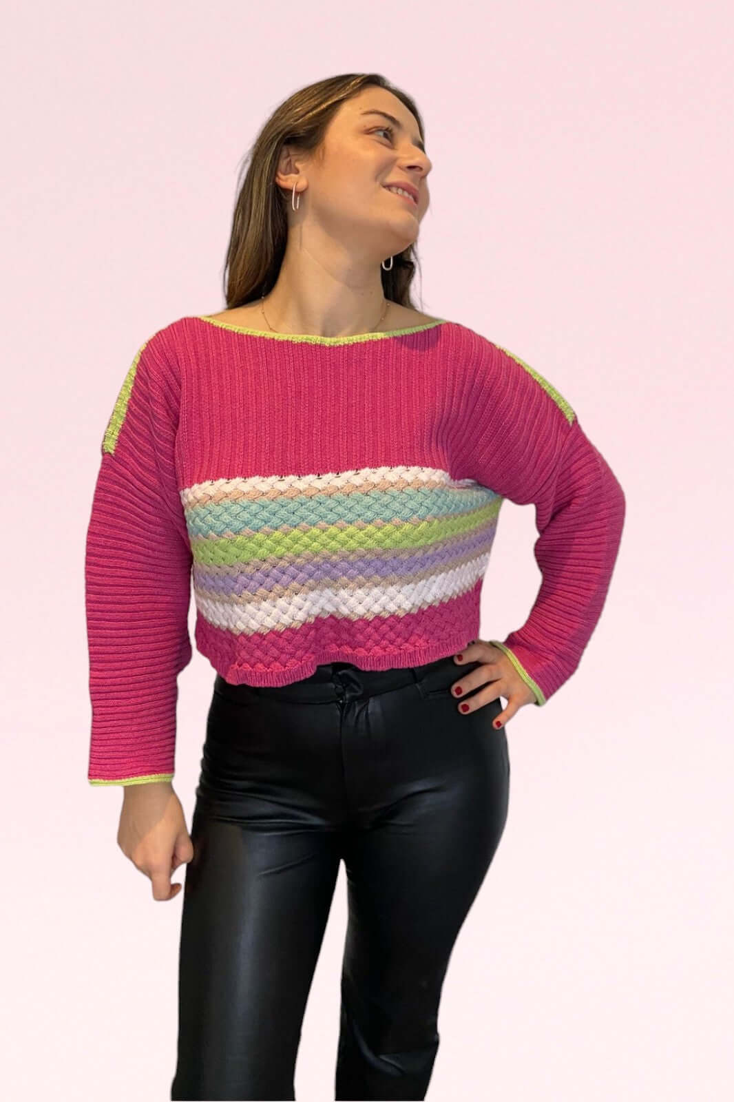 Colorful Knitwear Sweater