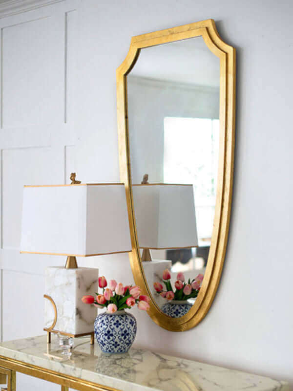 Antique Gold Wood Wall Mirror