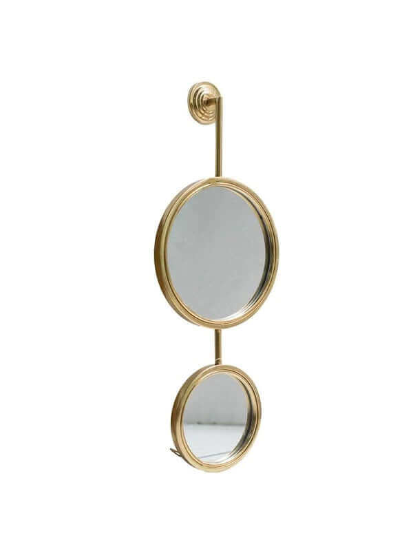 Round Gold Wall Mirror