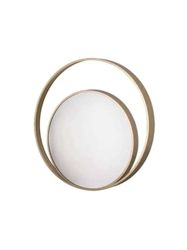 Audrey Round Brass Wall Mirror