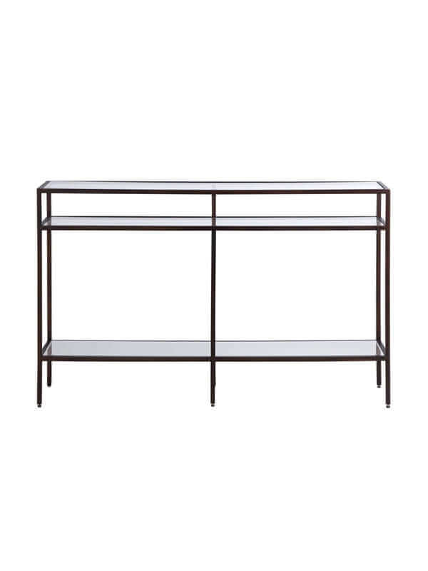 Minimal Black Metal Console Table