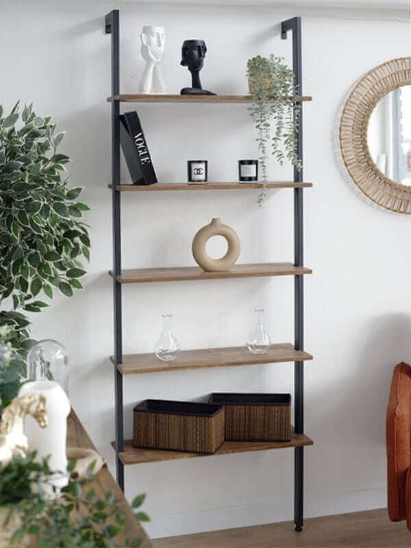 Industrial Wall Mounted Bookshelf