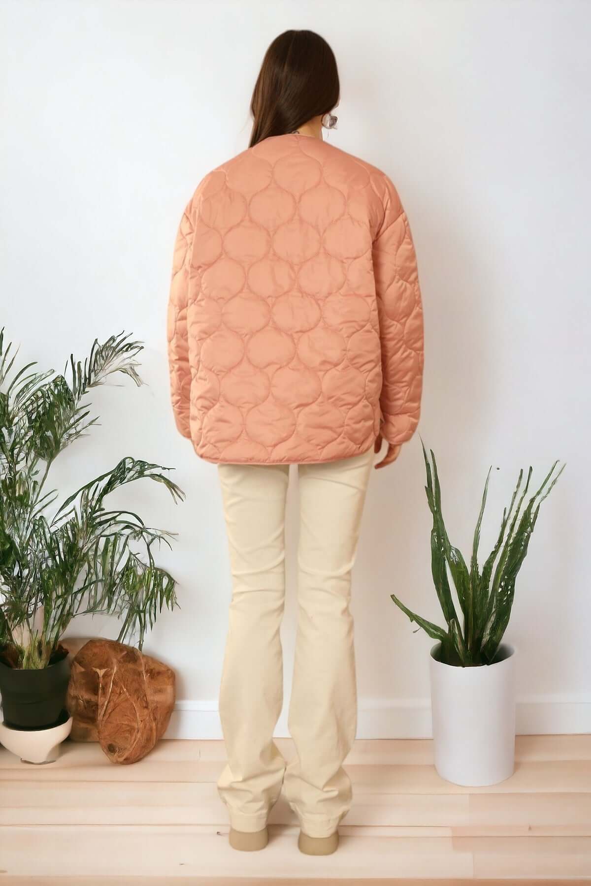 Reversible Quilted Jacket - Powder/Mint