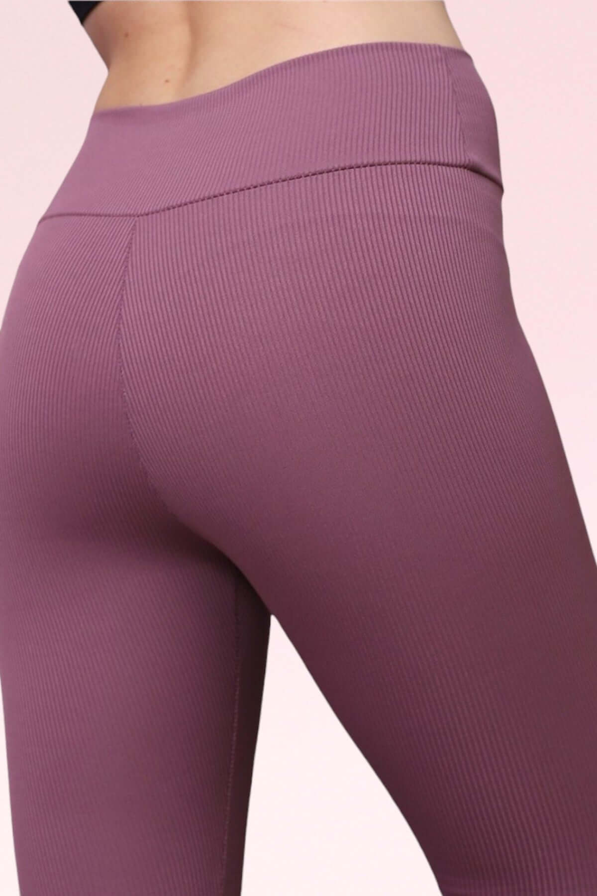 Compressive Comfort Ankle-Length Leggings - Dusty Rose