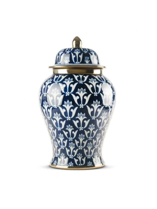 DARK BLUE BLANC VASE