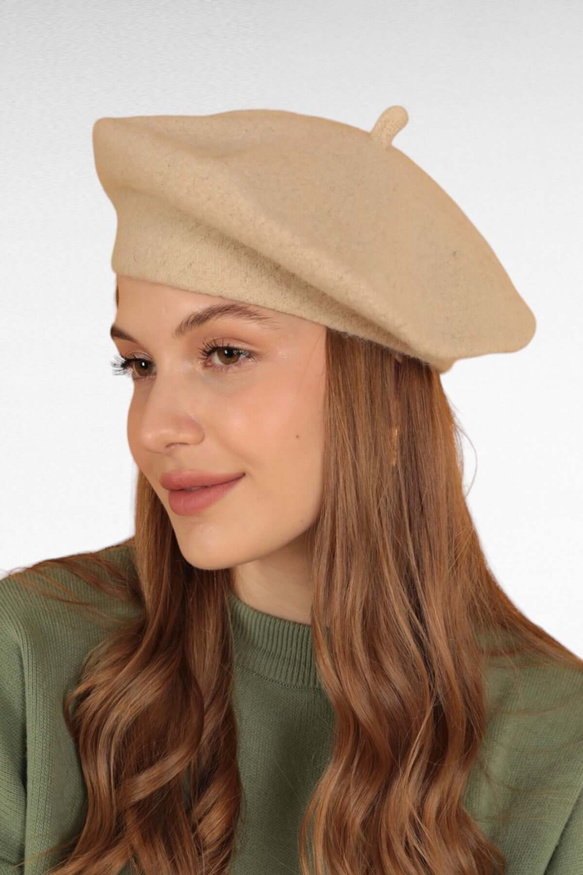 Wool Vintage French Beret - Beige