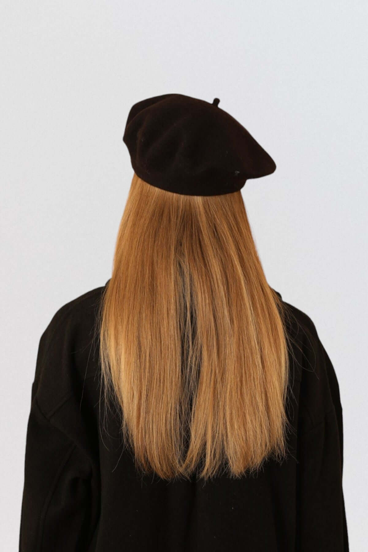 Wool Vintage French Beret - Black