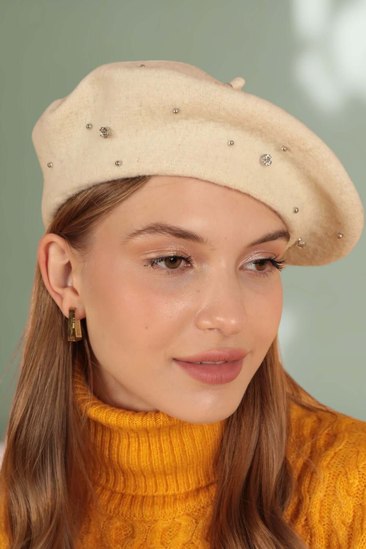 Wool Vintage French Beret - Beige