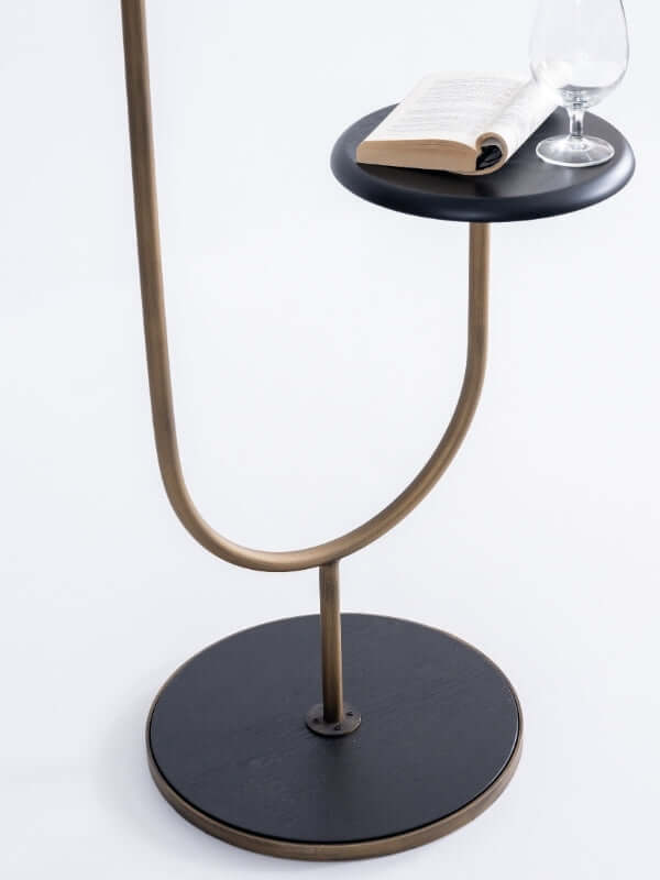 ANNIE FLOOR LAMP WITH SIDE TABLE