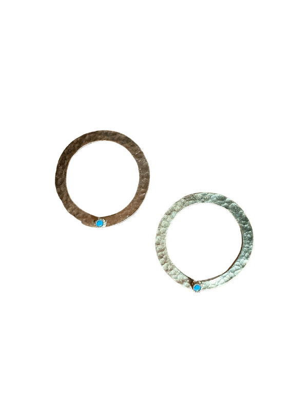 Helios  Handmade Brass  Hoop Earrings