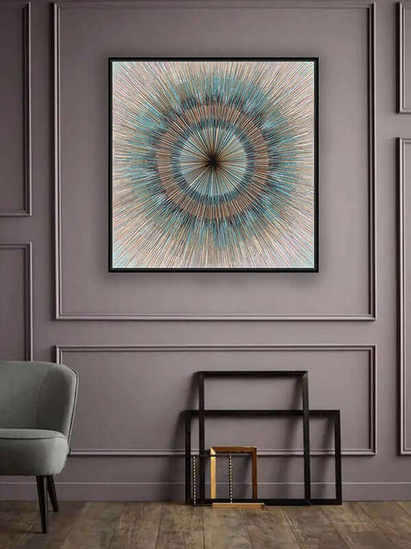 “Azure Gaze”, Print on Canvas