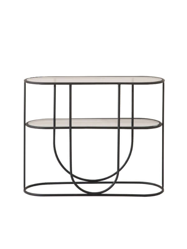 BETH BLACK STEEL CONSOLE TABLE