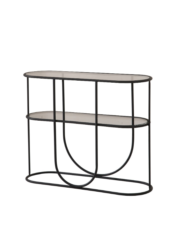 BETH BLACK STEEL CONSOLE TABLE