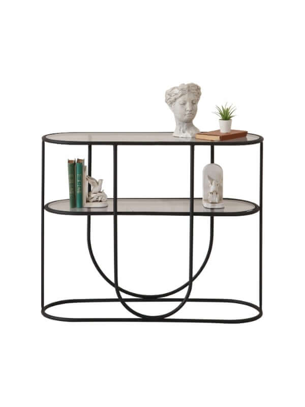 BETH BLACK STEEL CONSOLE TABLE