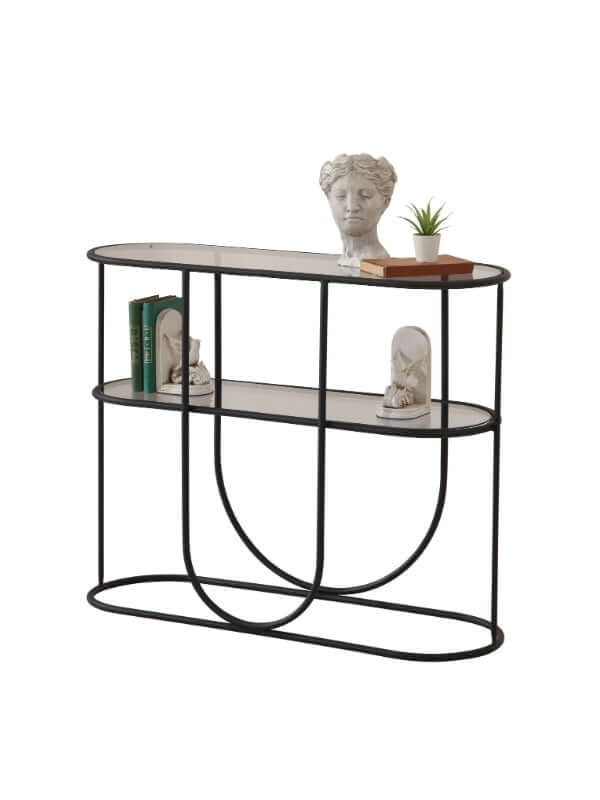 BETH BLACK STEEL CONSOLE TABLE