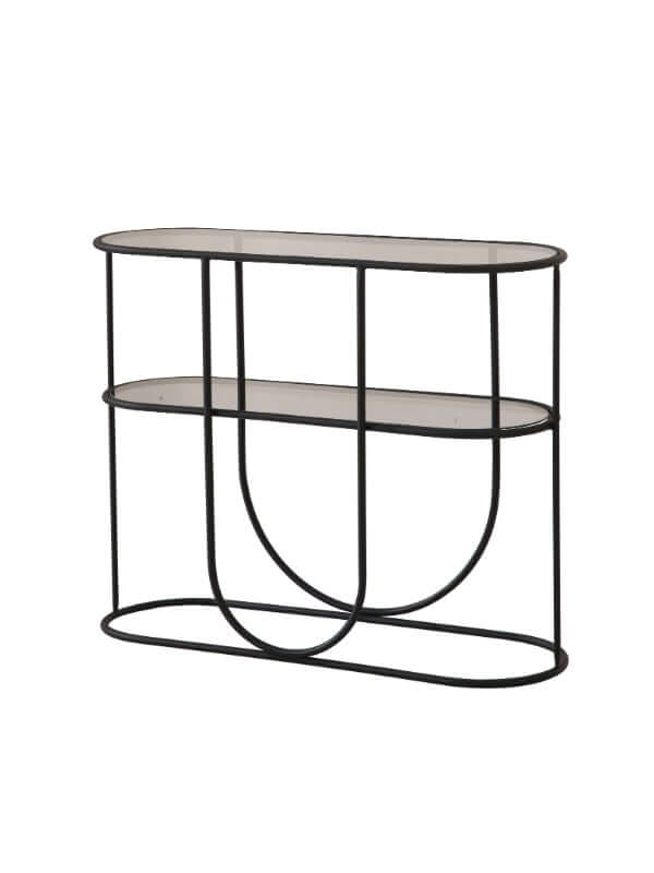 BETH BLACK STEEL CONSOLE TABLE