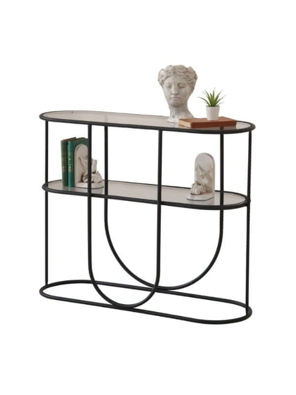 BETH BLACK STEEL CONSOLE TABLE