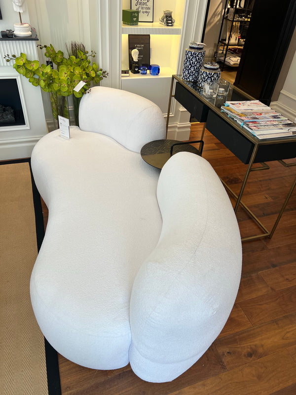 CURVE SOFA WITH SIDE TABLE