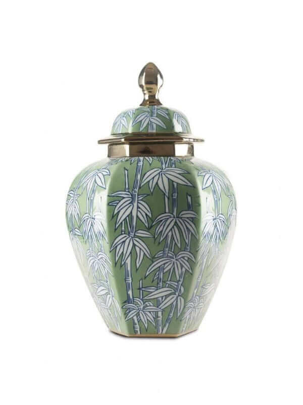 Green Palm Vase