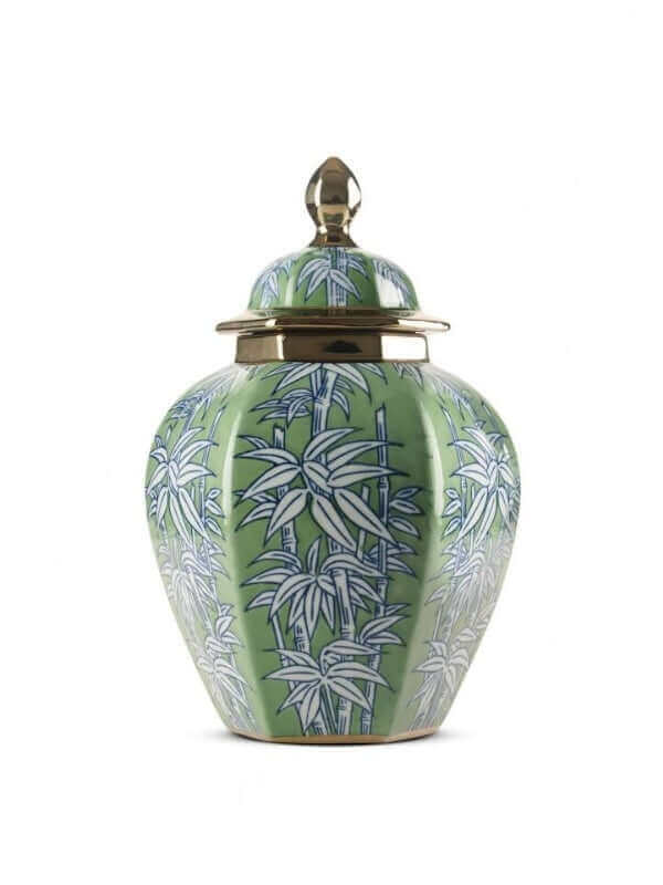 Green Palm Vase