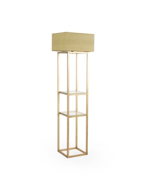 RON FLOOR LAMP WITH SHELVES