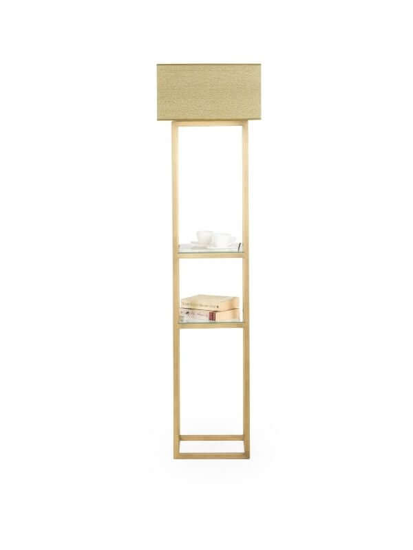 RON FLOOR LAMP WITH SHELVES