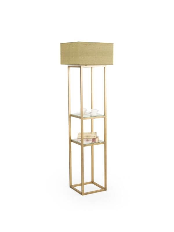 RON FLOOR LAMP WITH SHELVES