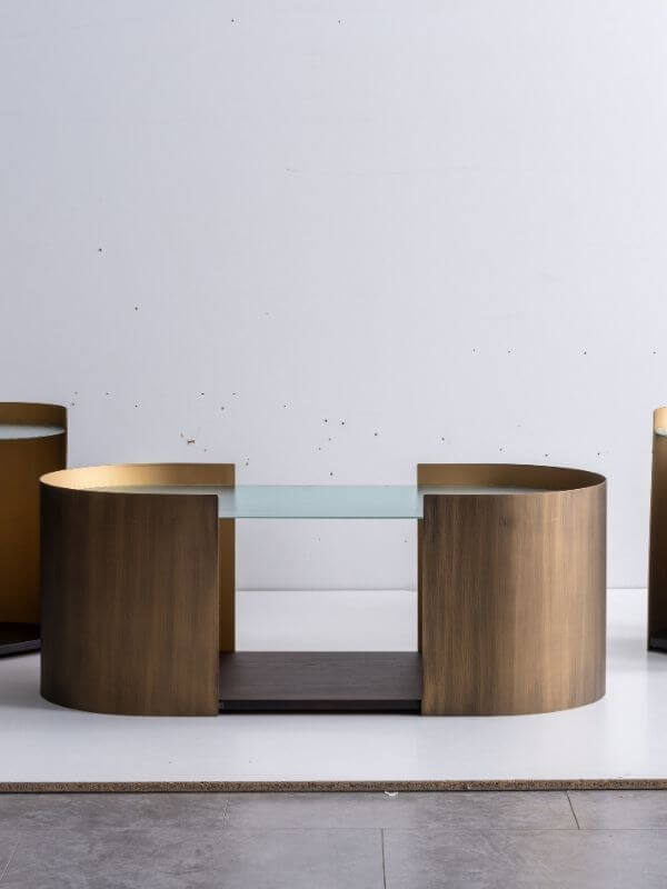 SPRING COFFEE TABLE AND SIDE TABLES