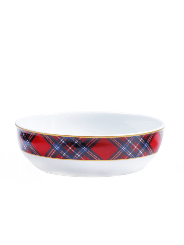 Tartan Plaid Dinner Bowl