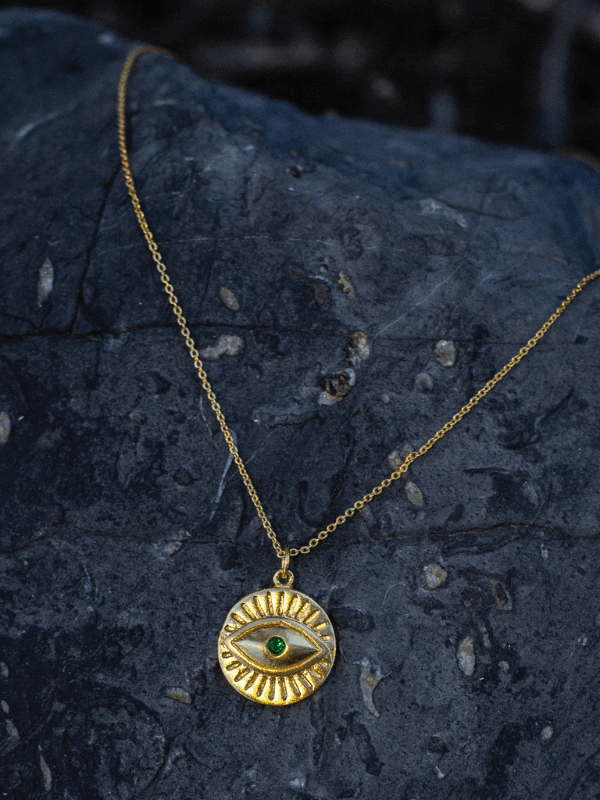 Nefertiti Evil Eye Necklace