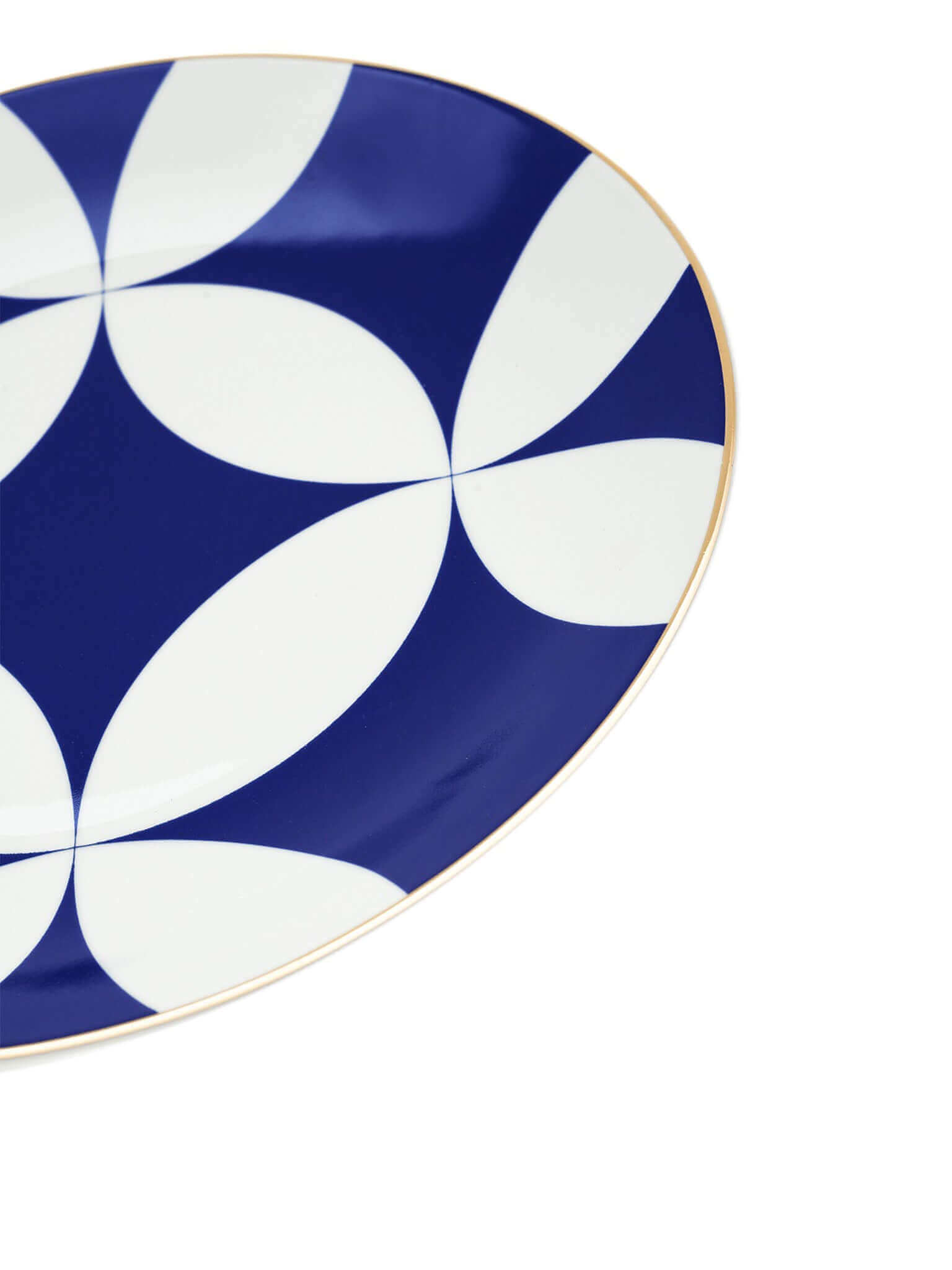 Blue White Lepha Dinner Plate