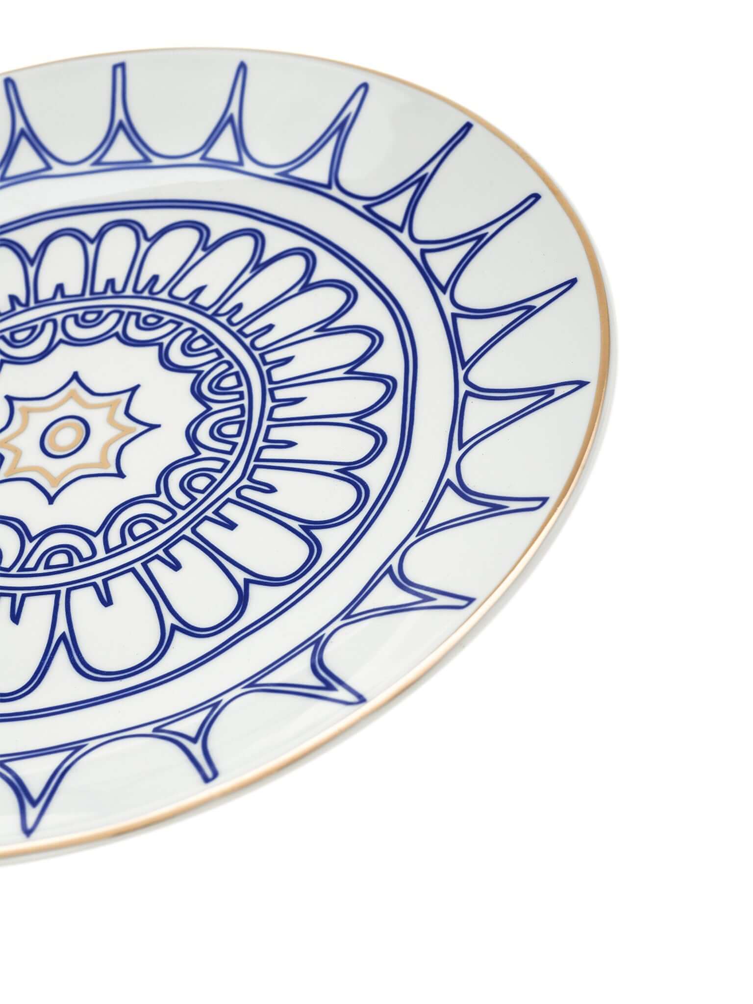 Blue White Vista Dinner Plate