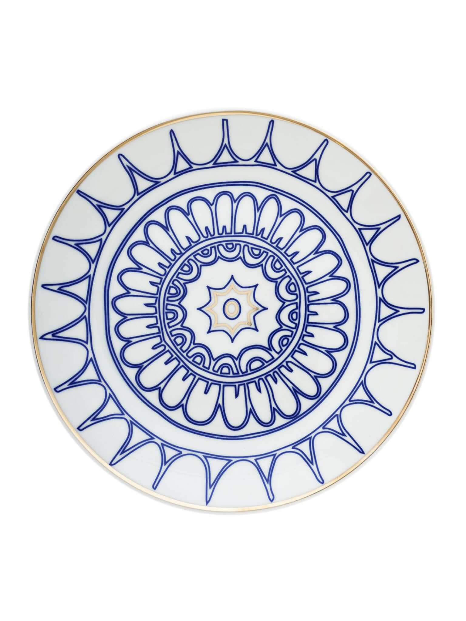 Blue White Vista Dinner Plate