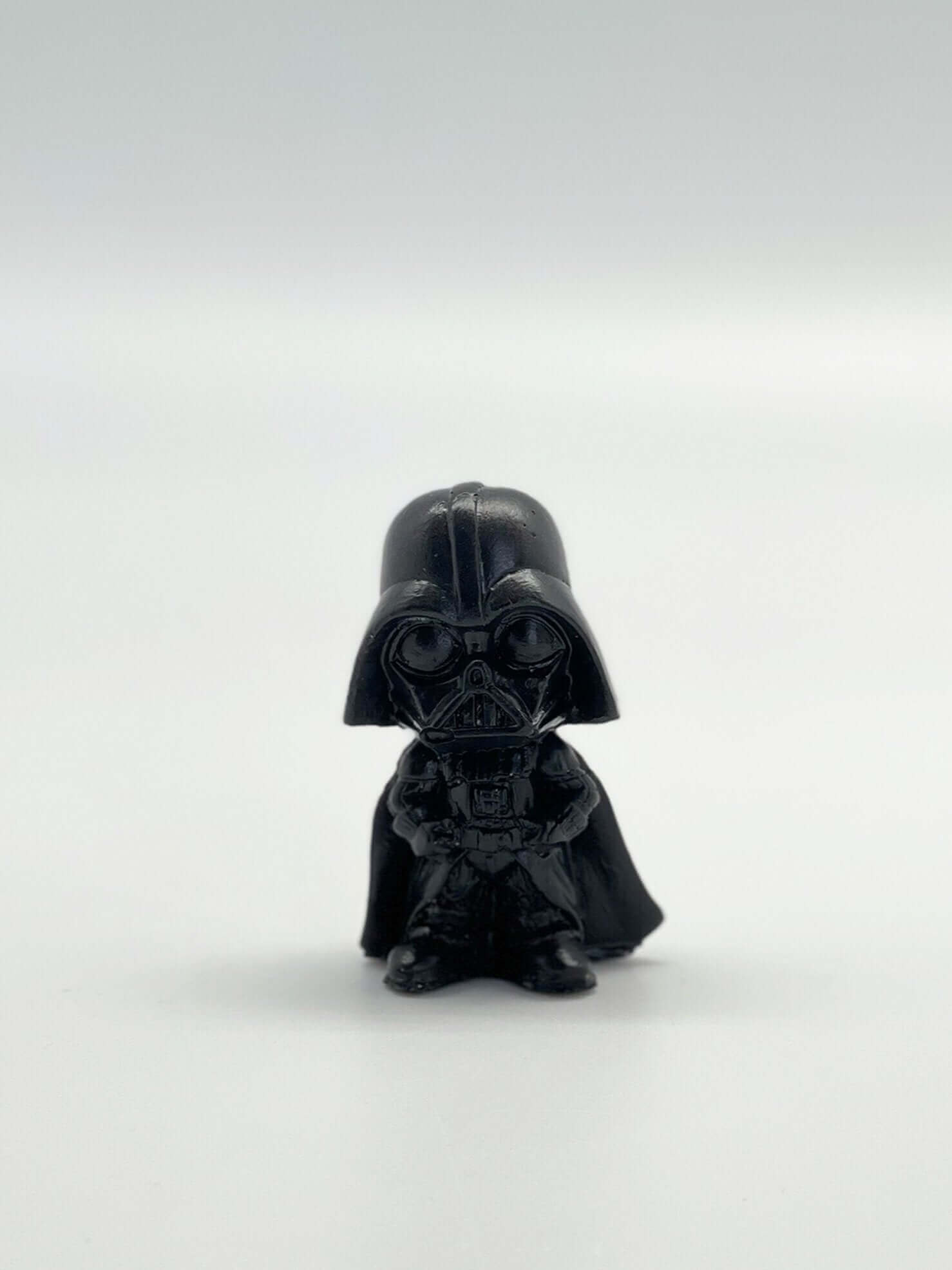 Black Painted Concrete Mini Darth Vader Sculpture - MottoBase