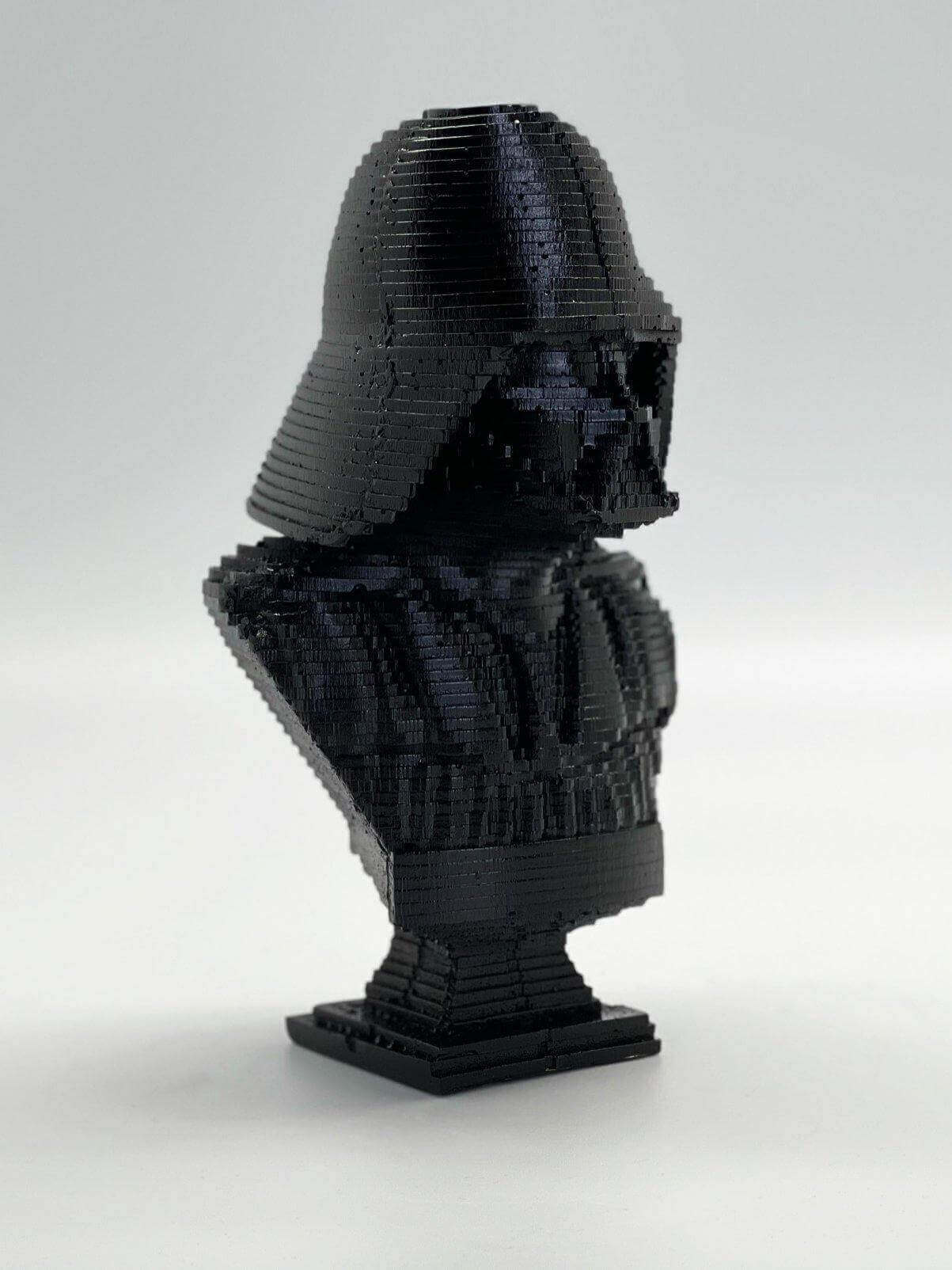 Black Painted Darth Vader Pop Art Sculpture Bust - MottoBase