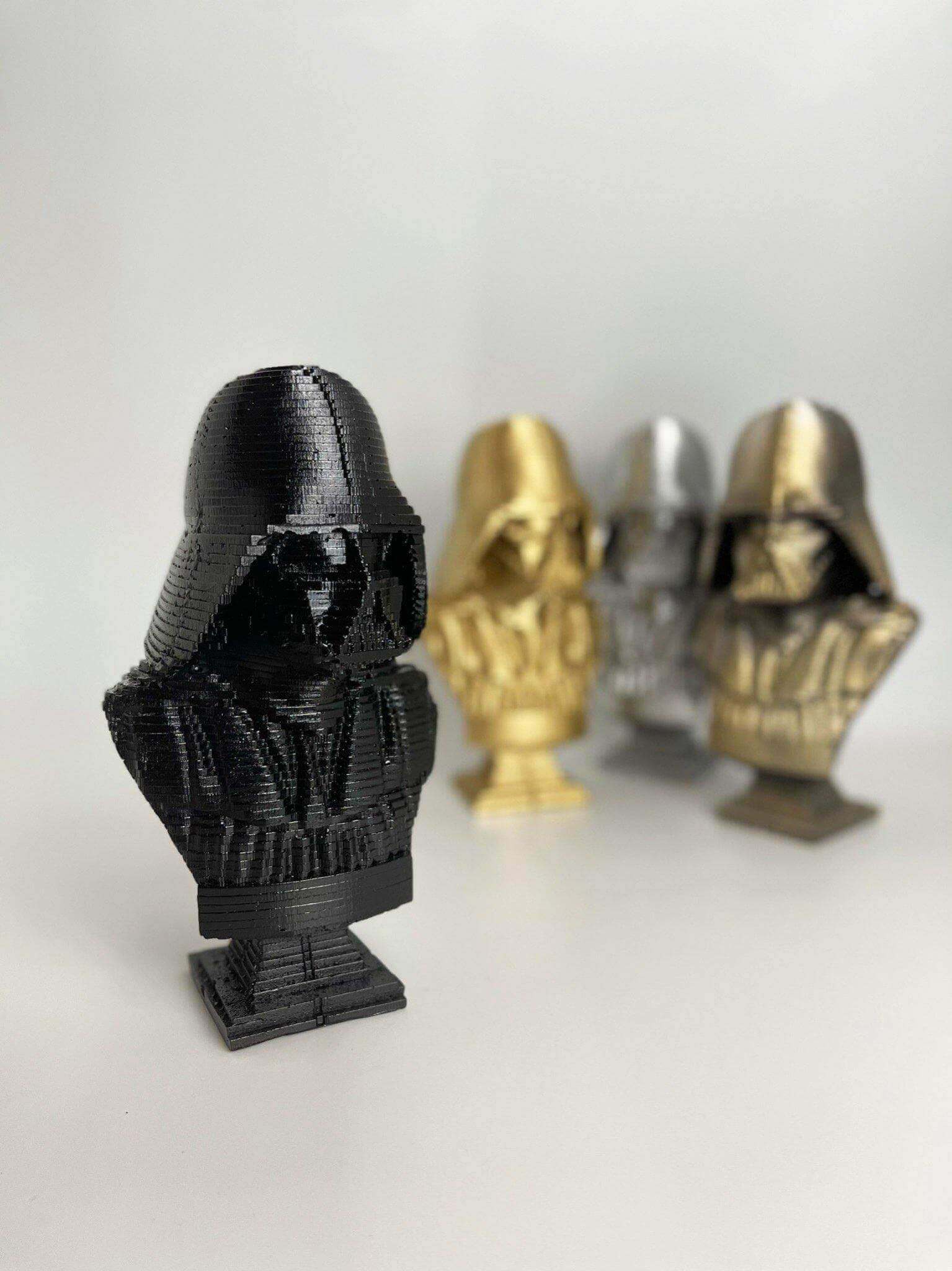 Black Painted Darth Vader Pop Art Sculpture Bust - MottoBase