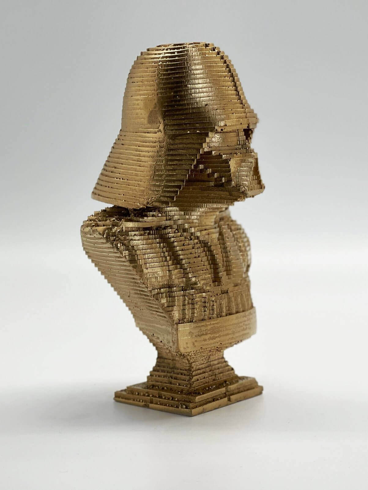 Gold Painted Darth Vader Pop Art Sculpture Bust - MottoBase