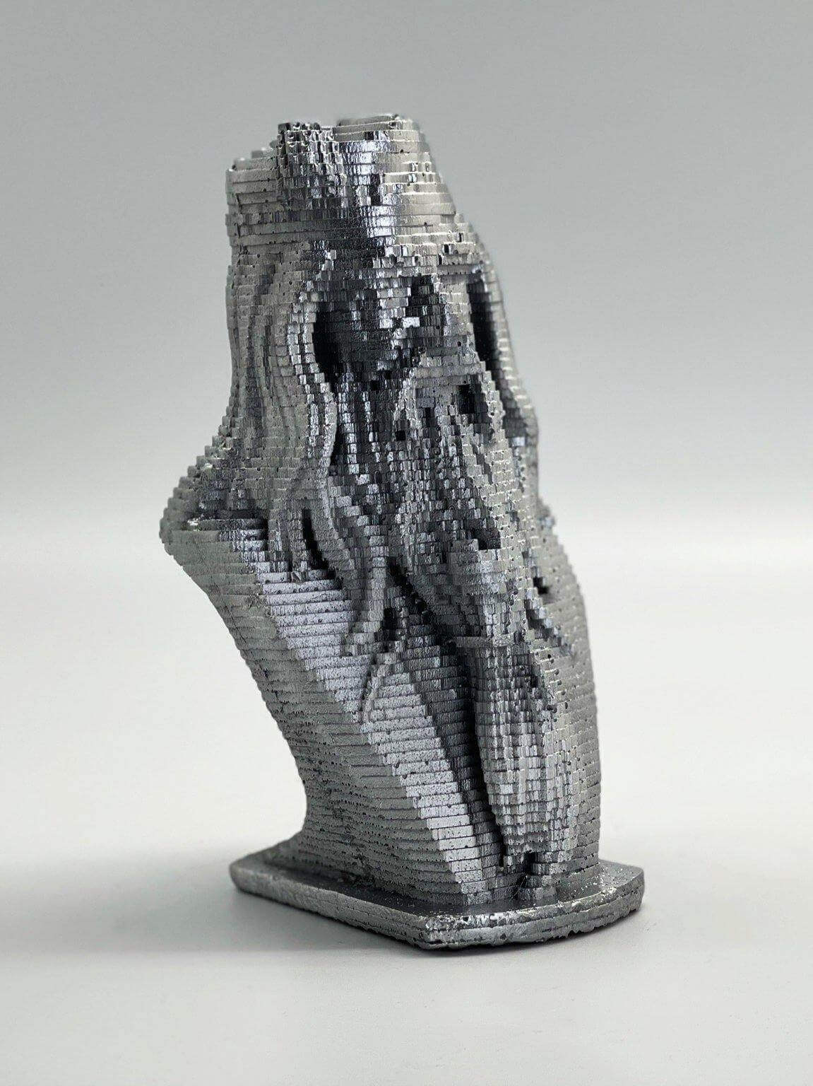 Silver Painted Dumbledore Pop Art Sculpture Bust - MottoBase